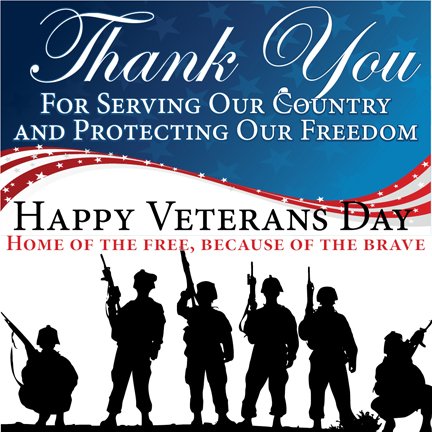 Happy Veterans Day! #VeteransDay #Homeofthefreebecauseofthebrave