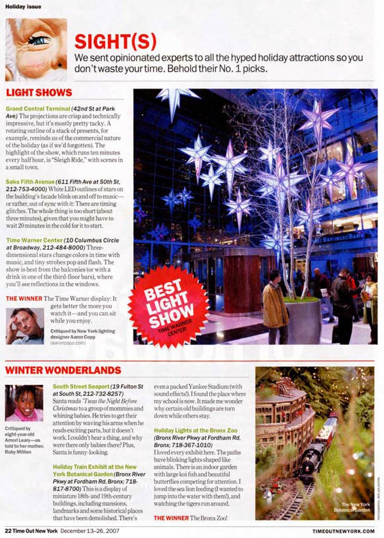 CreativeEngNYC's tweet photo. #FlashbackFriday - Press about the Time Warner 3D Stars and Holiday Light Show, fabricated by Creative NYC. #madebyCreativeNYC https://t.co/hRfSClCetA