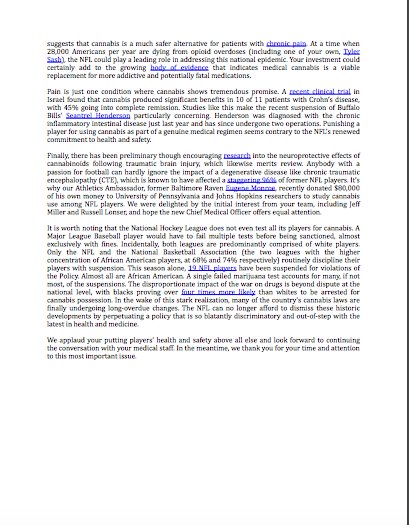 MrEugeneMonroe's tweet image. I partnered w/ "Doctors &amp;amp; Players for NFL Cannabis Reform," read the open letter we sent to NFL officials &amp;amp; doctors bit.ly/2fIcMPQ