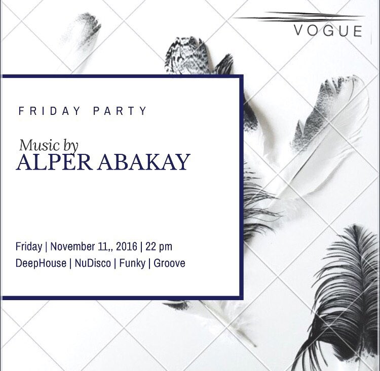 AbakayMusics's tweet photo. •Tonight
•Deephouse Live Set
•VogueLounge/Istanbul
•22Pm #deephouse https://t.co/kV10wgU1G3