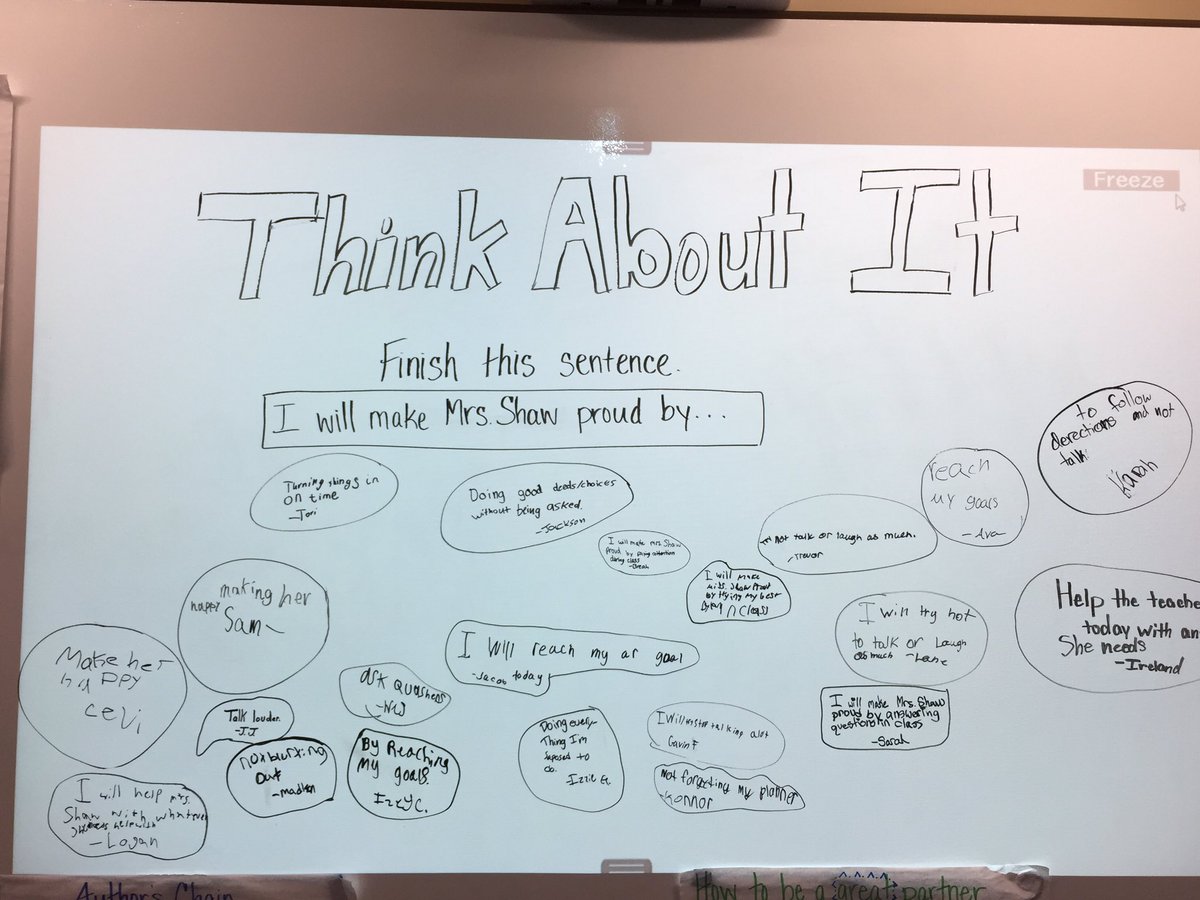 PCMrsShaw's tweet photo. I am already proud. #bestclassever #fridayresponse https://t.co/GwipbLH83j