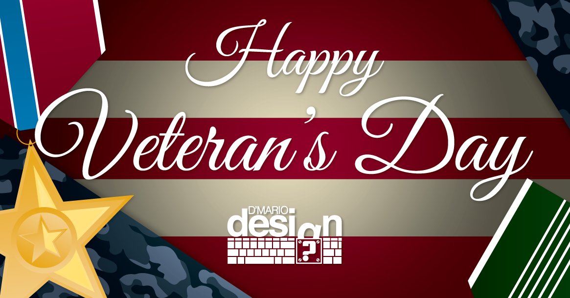 iAm_DMario's tweet photo. Happy Veteran's Day – From D'Mario Design #Happy #VeteransDay
https://t.co/AnXGYcjmv7 https://t.co/Ca0pR3wR2d