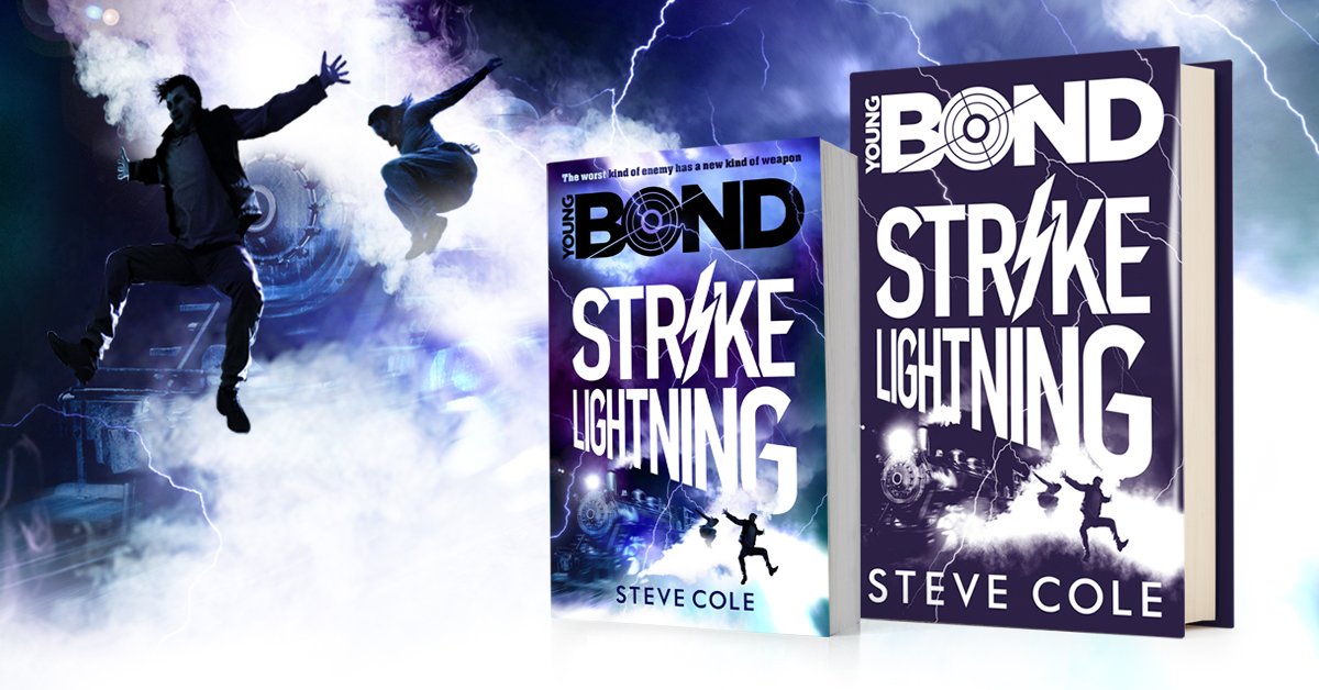 PuffinBooks's tweet photo. Celebrate James Bond’s birthday with this ELECTRIC adventure about his early years by @SteveColeBooks #YoungBond https://t.co/ZTpnfPYnoG