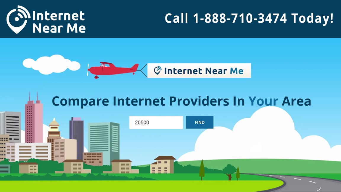 InternetNearMe's tweet image. With InternetNearMe.com you can compare all of the best internet service providers in your area; you can choose the best option for you