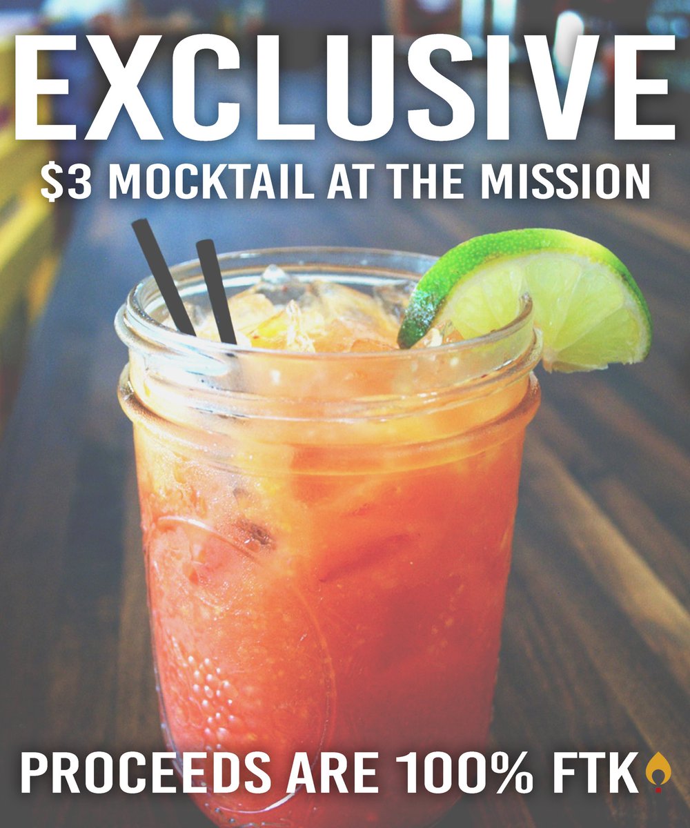 The Mission made us an Elonthon mocktail! 100% of the proceeds support Duke Children's!