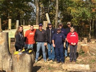 FFYColumbus's tweet photo. Huge thanks to this group from @ToyotaForklift for coming & working on the Playscape at Columbus Youth Camp. #CornerstonePartner #FFY #CYC https://t.co/J0HS921eqJ