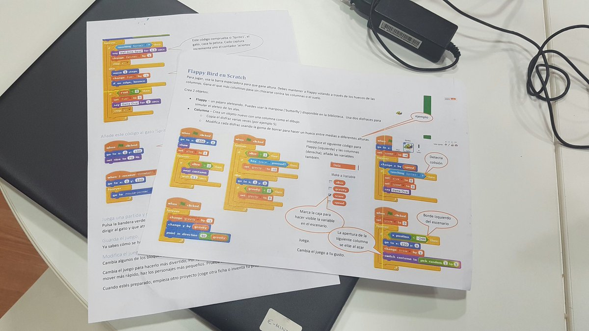 CoderDojoSanJav's tweet image. Flappy Bird en Scratch