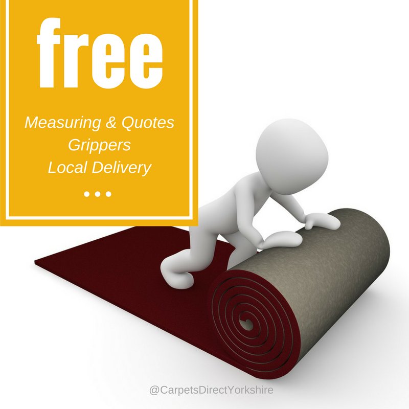 CarpetsYKS's tweet photo. #FREE - Measuring / Quotes / Grippers / Local Delivery. Just a few reasons to #buy your #carpet and #flooring from us. https://t.co/Q1KtUz7tJX