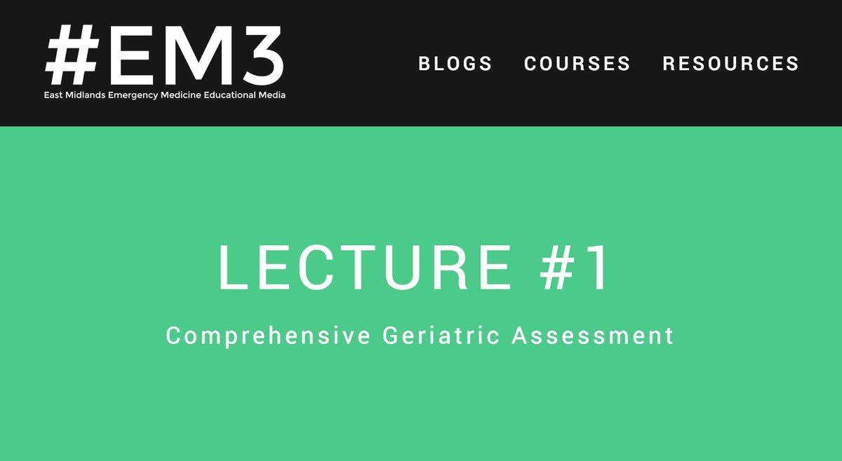 LeicGEM's tweet photo. Our 1st #LeicGEM pre-course prep is now out: 'Comprehensive Geriatric Assessment (CGA)' 👴🏥👵 https://t.co/Mz5uWz2CBx https://t.co/6H5HuSNJ5p