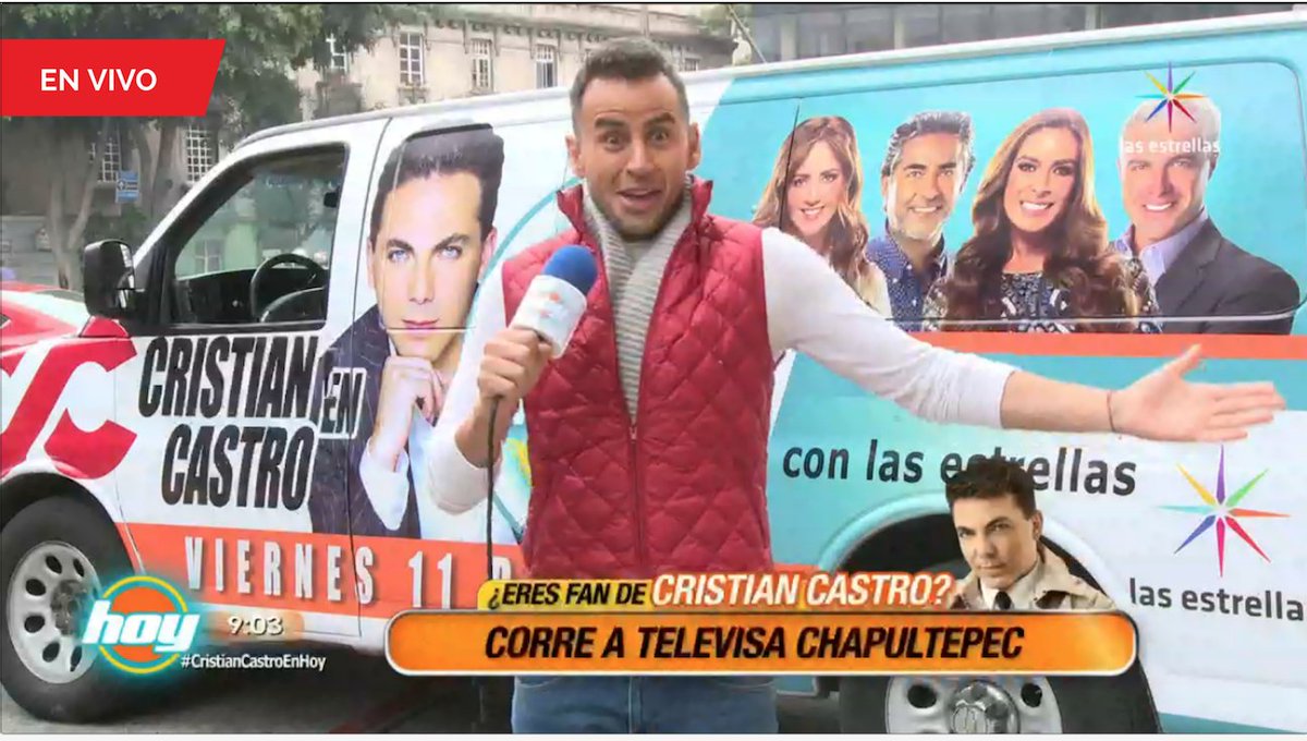 GeneraMusica's tweet photo. ¿Qué esperan para correr a @Televisa #Chapultepec si eres fan de @CristianCastro? #Dicen #CristianCastroEnHoy https://t.co/jTF9yHXfuA