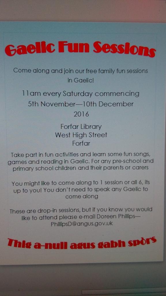 tay1plus2's tweet image. Gaelic Fun Session running at Forfar Library. Come along and join in the fun! @angusalive #ForfarLibrary