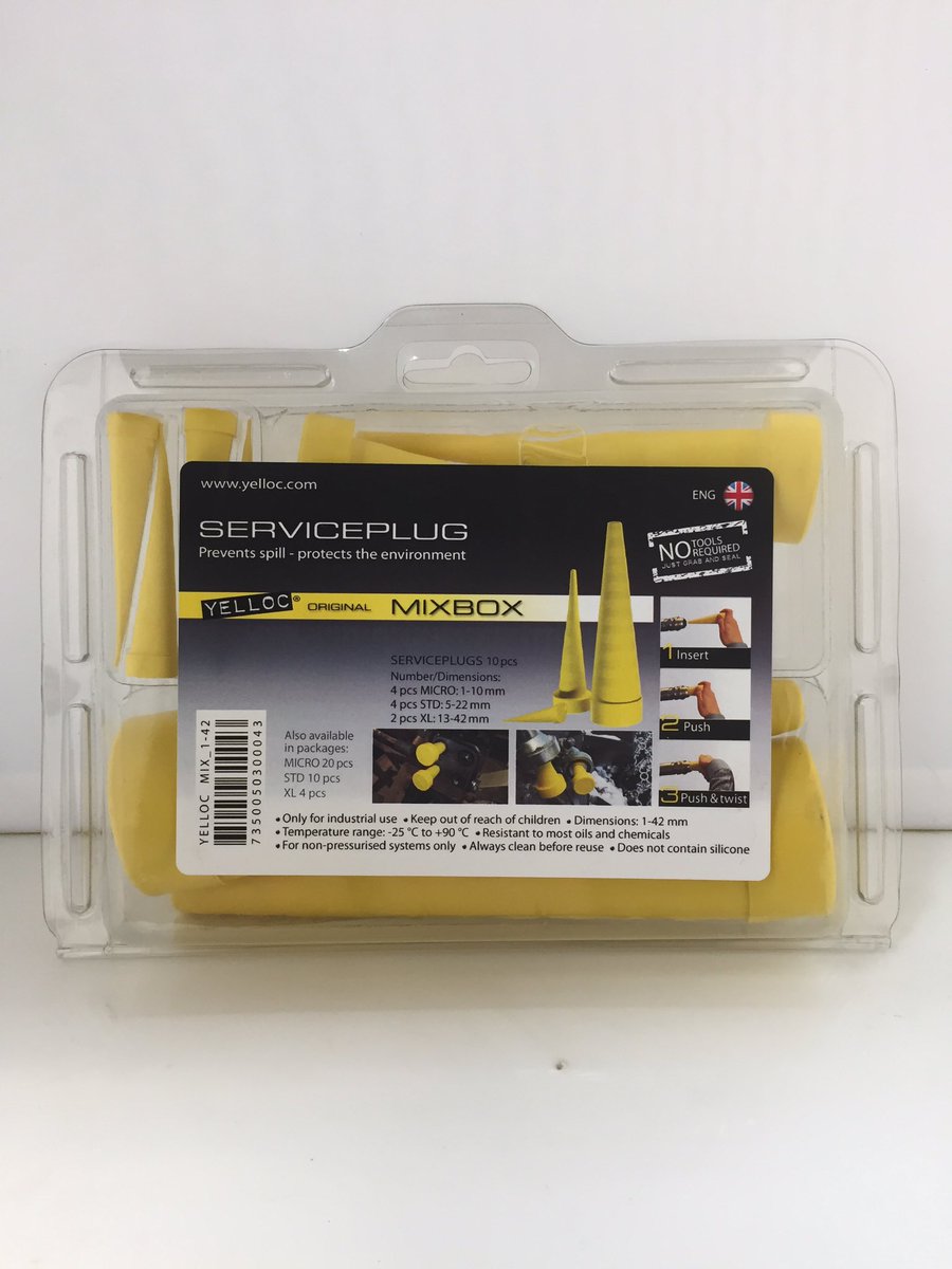 AllswageUK's tweet photo. Our service guys love the hose plugs! Saves clearing up an oily mess! #hoseplugs #nomess #yelloc https://t.co/wX7RXYd098