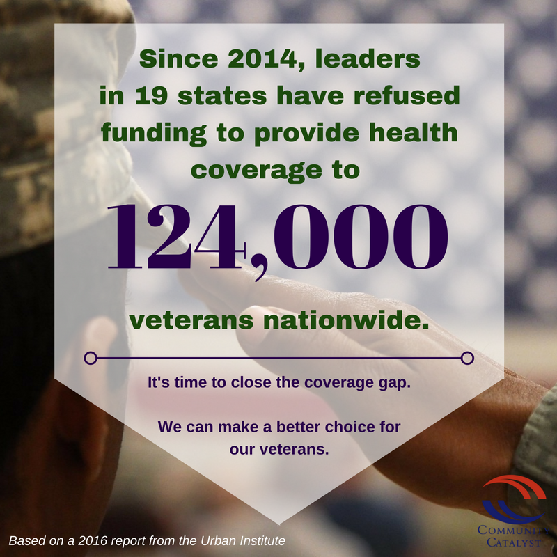 FamiliesUSA's tweet photo. #Medicaid expansion helps #veterans &amp; could help hundreds of thousands more if other states expanded https://t.co/B90rkSKMuD https://t.co/X6f1Df7Pch