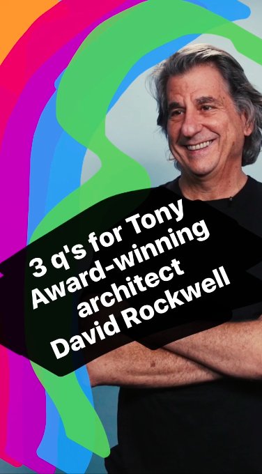 Curbed's tweet photo. How does David Rockwell approach stage set design? Watch our Story on @instagram, and listen at https://t.co/mEg8xgJdTB to find out. https://t.co/qwVwjbZjAl
