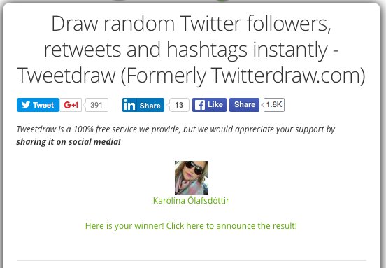 Til hamingju Karólína, þú varst að vinna tvo miða á TBC! <a href="/karolinaolafs/">Karolina</a> <3