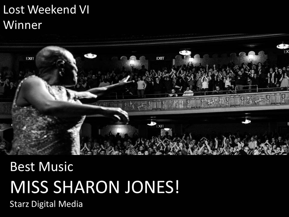 CinemaBandwagon's tweet photo. #LostWeekendVI - Winner - Best Music - MISS SHARON JONES @sharonjones https://t.co/NGNJtiur8w