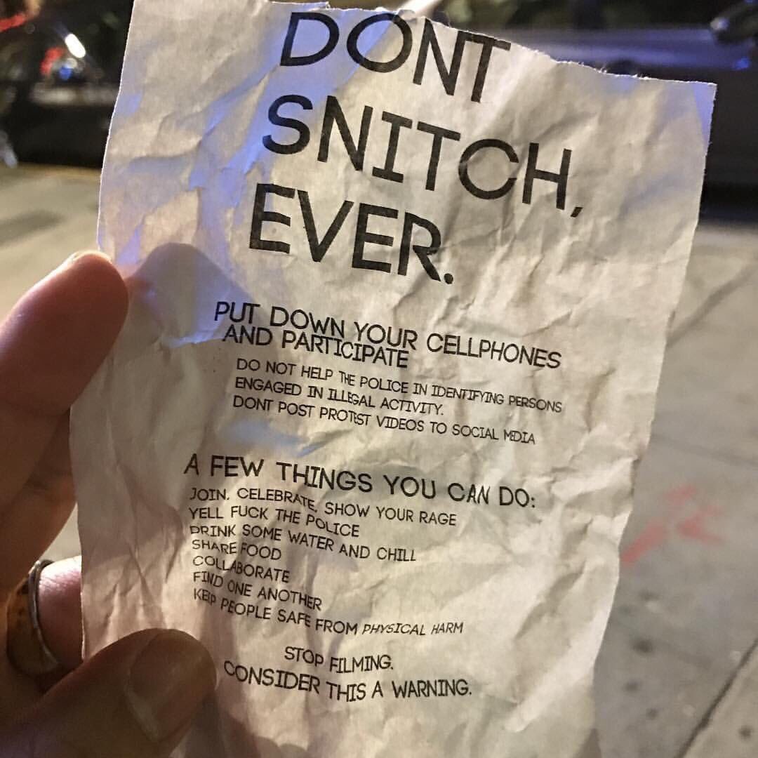 scam_pgh's tweet image. Pick a side. Either you're against the system or you're complicit in oppression and state repression. #FuckTrump #Antifa #StopSnitching