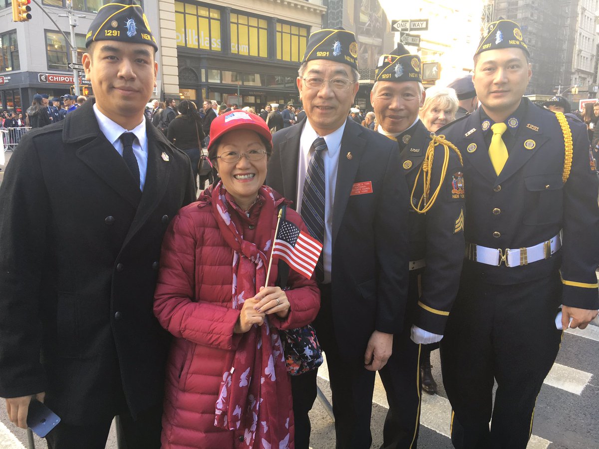 Proud to join American Legion Post 1291 at #VeteransDayNYC! #ThankYouVeterans