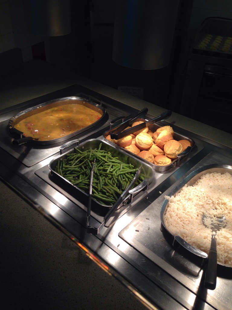 huffnbrough's tweet image. Life is good when it includes Crawfish and Sausage Gumbo! Go Razorbacks!