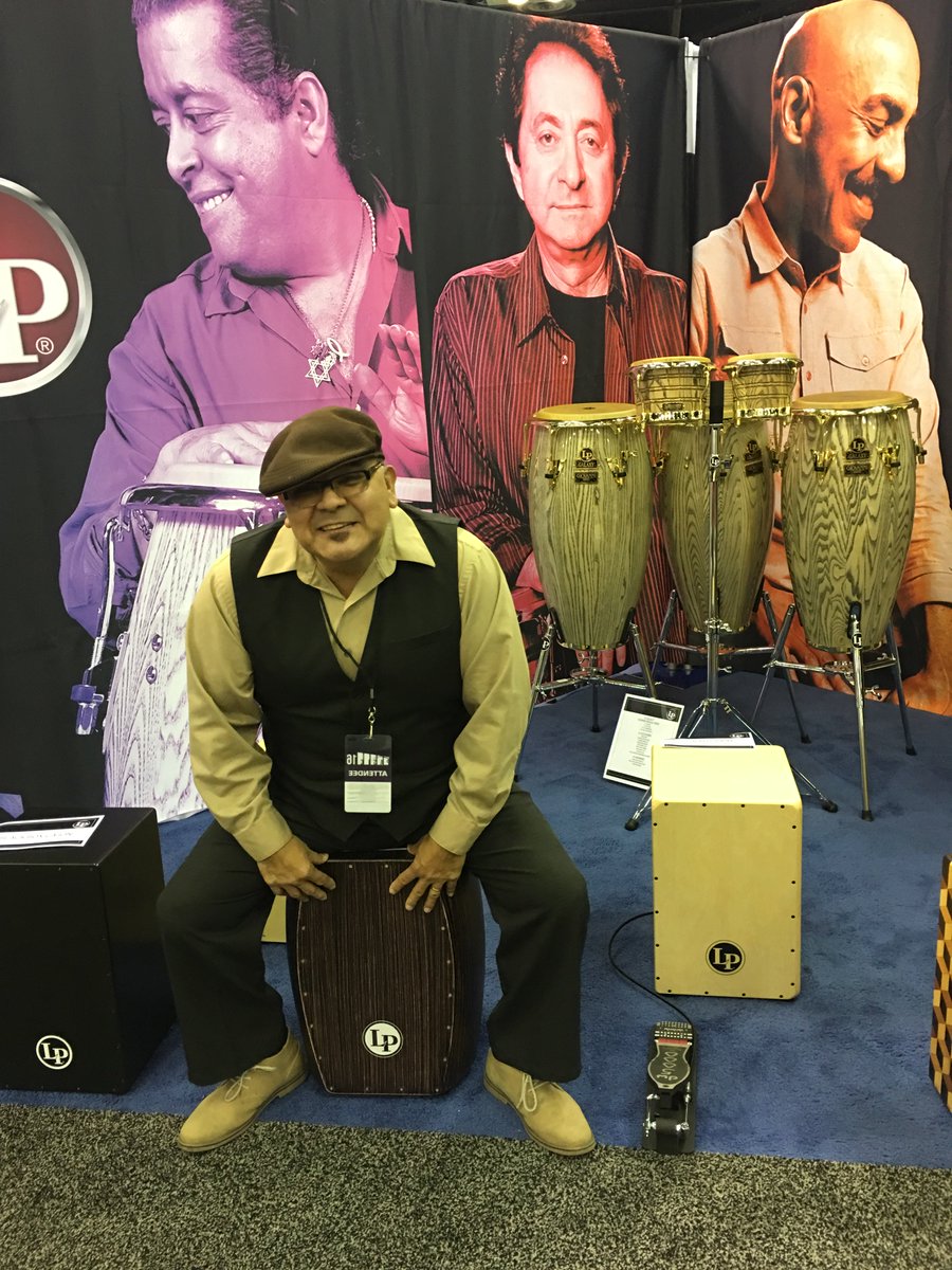 LPPercussion's tweet image. LP artist Ruben Alvarez 2 @PASIC #pasic16 #lppercussion