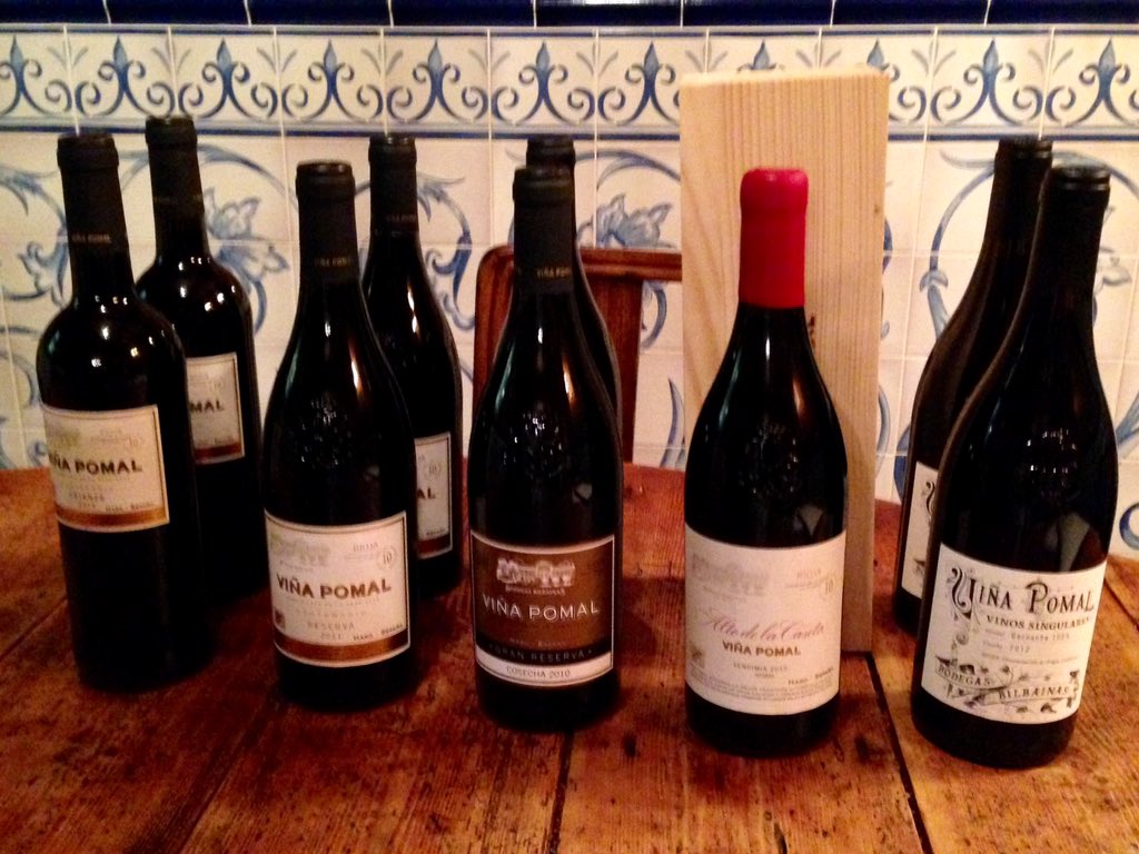 Great day tasting @VinaPomalUK wines with winemaker #alejandrolopez