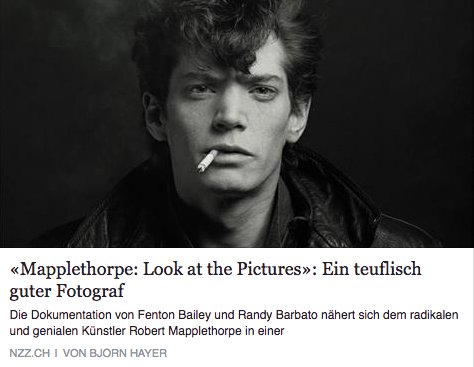 Robert Mapplethorpes Bilder waren auch ein Bekenntnis zur Freiheit, schreibt die <a href="/NZZ/">NZZ</a> Neue Zürcher Zeitung nzz.ch/feuilleton/kin…