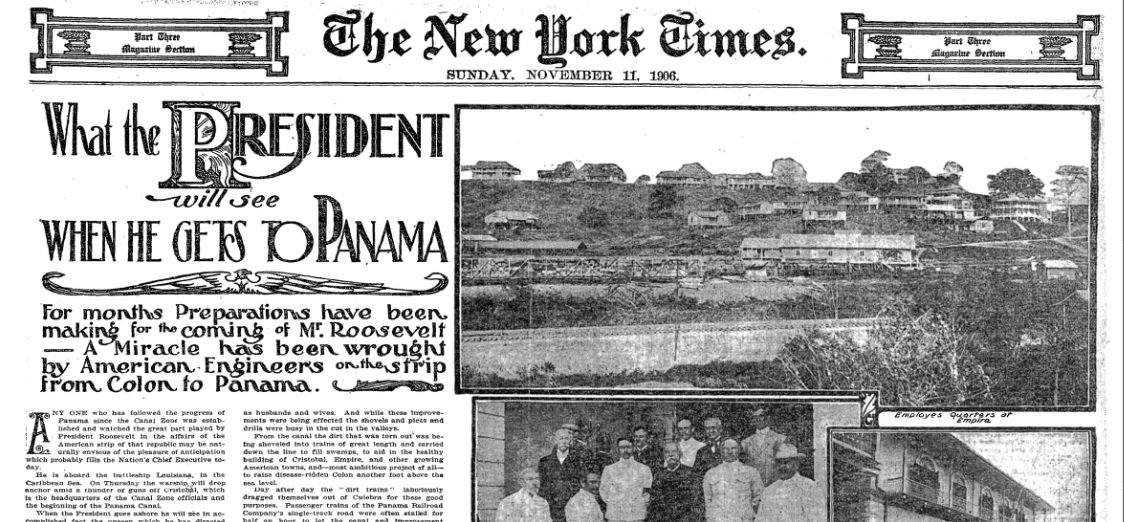 1906 NYT takes a look at what President Theodore Roosevelt will see