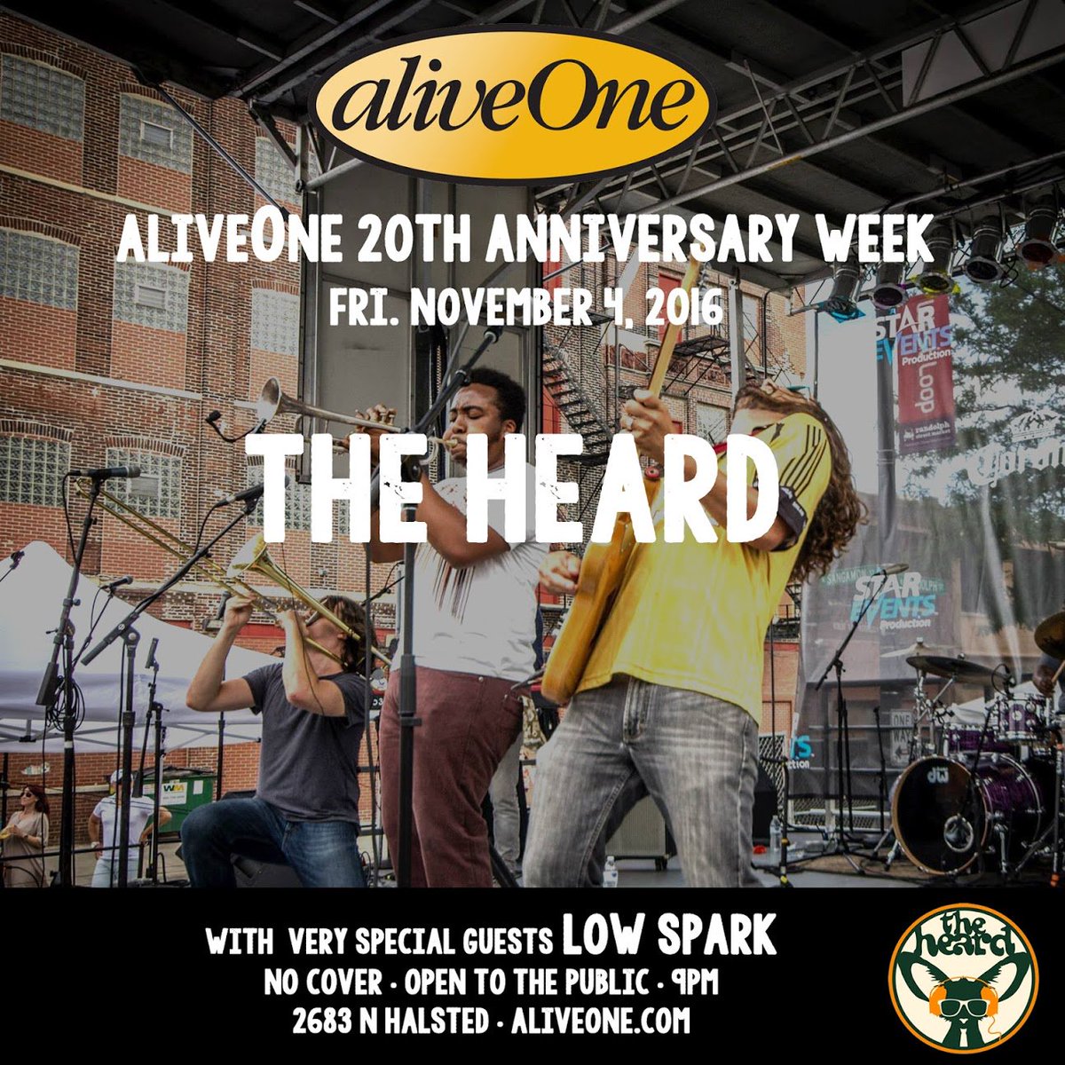 So excited for tonight we could barely get any sleep! <a href="/theheardfunk/">The Heard</a> #aOturns20 Thanks <a href="/NYK_Events/">KTC</a> for the shout out! bit.ly/2fkFjwo