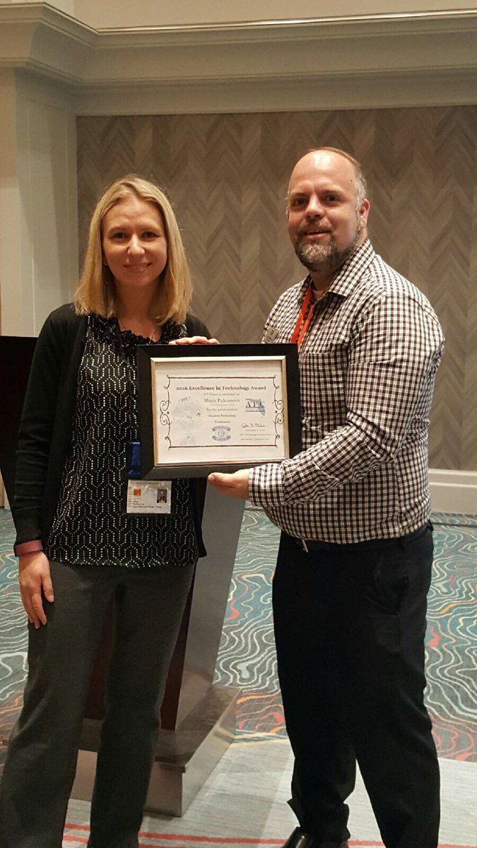 MayaPakh's tweet photo. Proud 2nd place AFC Excellence in Technology Award winner. Thank you @professorjosh #AFC67 @myafchome @PHSCedu @ATPHSC https://t.co/j7H1WZyuPV