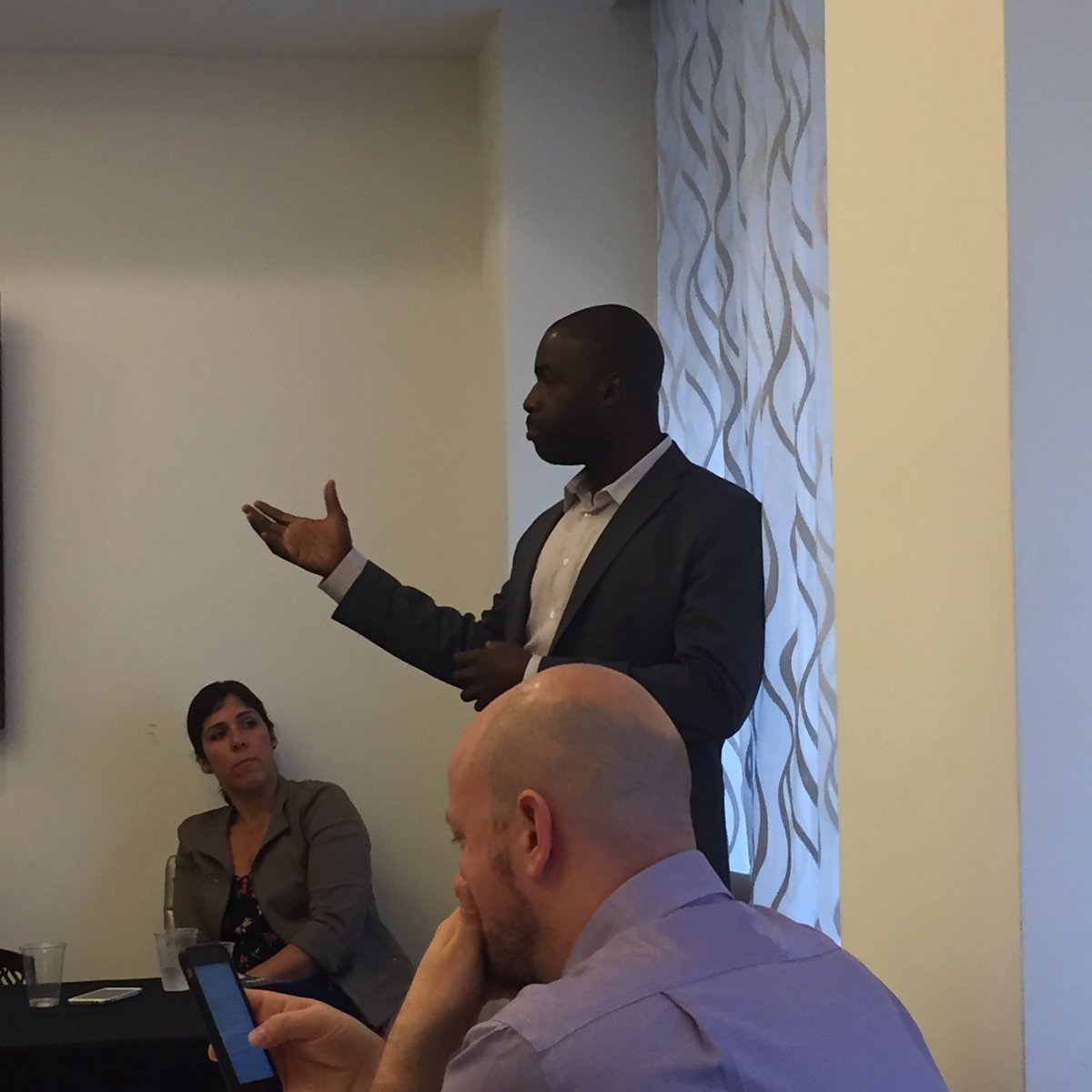 Irvans Augustin: "There's no easy answer" on how to get started working on complex socio-environmental issues. #2016DesignMatters <a href="/AAOnet/">AAO</a>