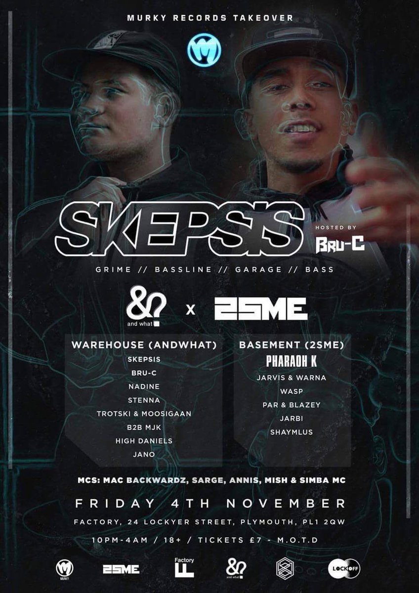 skepsismusic_uk's tweet image. Factory Plymouth tonight, 2-3am with @IAMBRU_UK 🔊