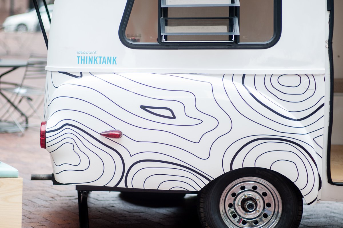 IdeaPaint's tweet image. No Friday night plans? @mfaboston is hosting an overnight event, and we&apos;ll be parked outside allllll night. Come meet ThinkTank. #mfaNOW