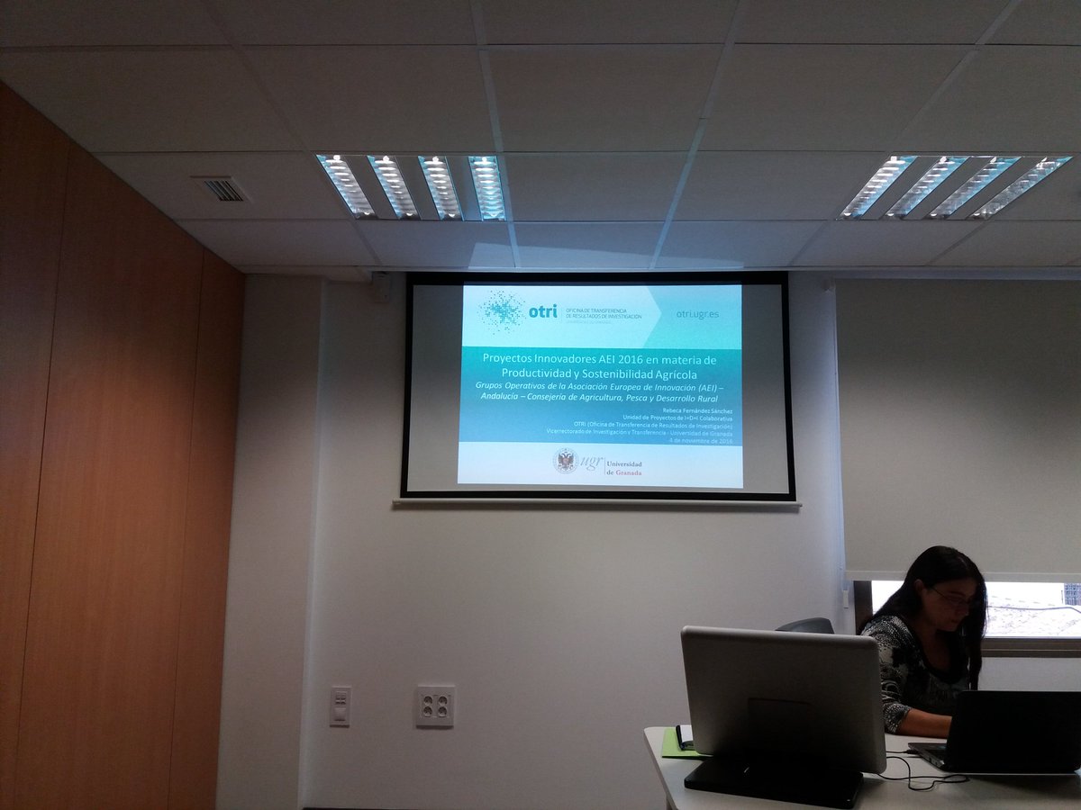 InnoPlant's tweet photo. Hoy estamos en la jornada de Proyectos Innovadores #AEI2016 para tomar nota de #gruposoperativos @OTRIUGR https://t.co/jKupIT2m98