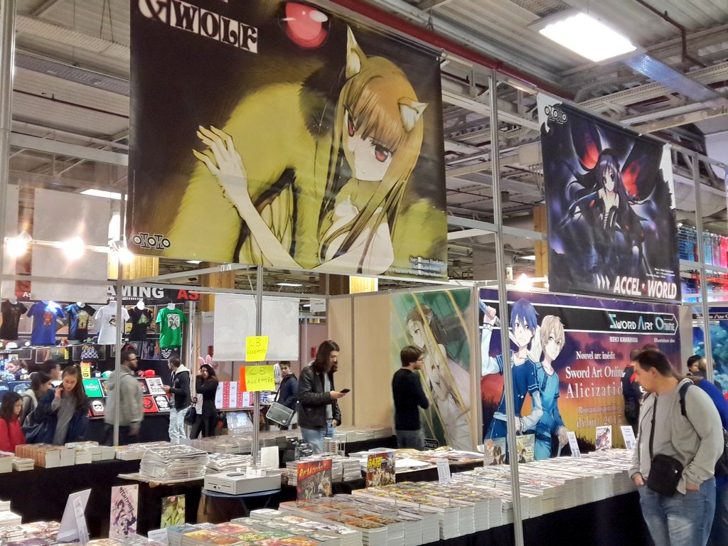 Ototoedition's tweet photo. Le salon @ParisManga a ouvert ses portes ! RDV sur notre stand (133) 😉 #PM2016 #SAO #ReMonster #Gate #SwordArtOnline https://t.co/i0Wz8emWY6