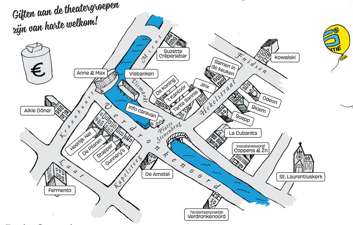 Op vrijdagavond kun je uit 18 voorstellingen kiezen. Haal een programmaflyer bij de infocaravan en check brugtheaterfestival.nl #BTF16