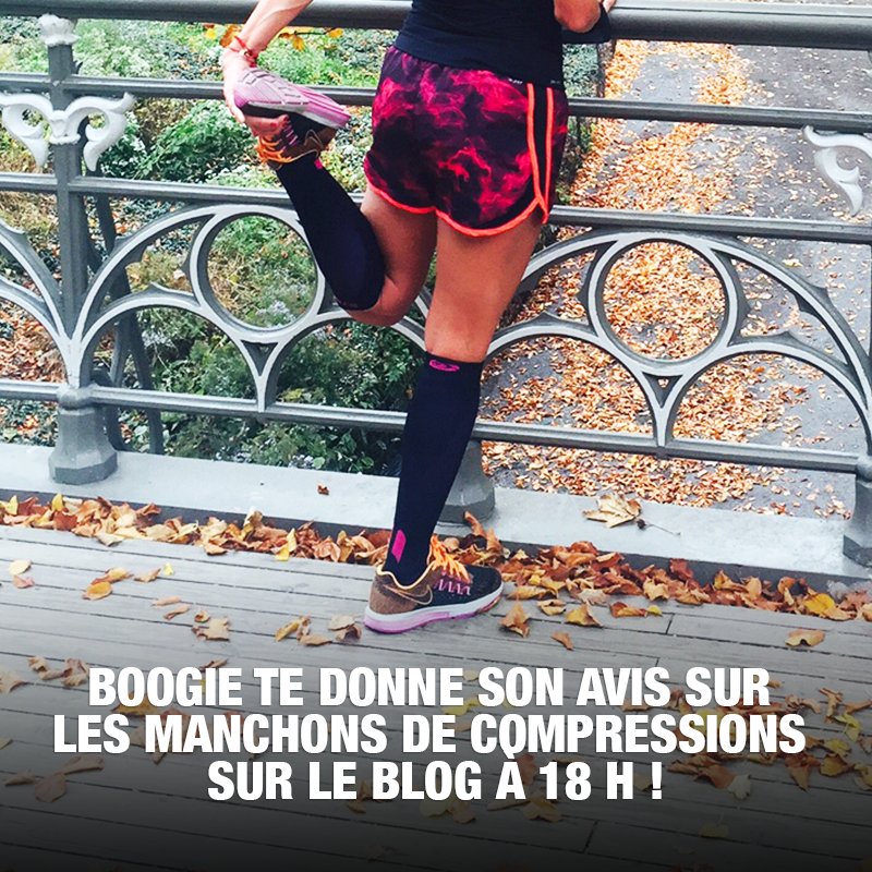 Squadeasy_app's tweet photo. Mes Squadies ! Boogie a testé les manchons de compression et te donne son avis sur le #blog ce soir. #Squadrunner #manchons #compression https://t.co/xXjwo0XaLg