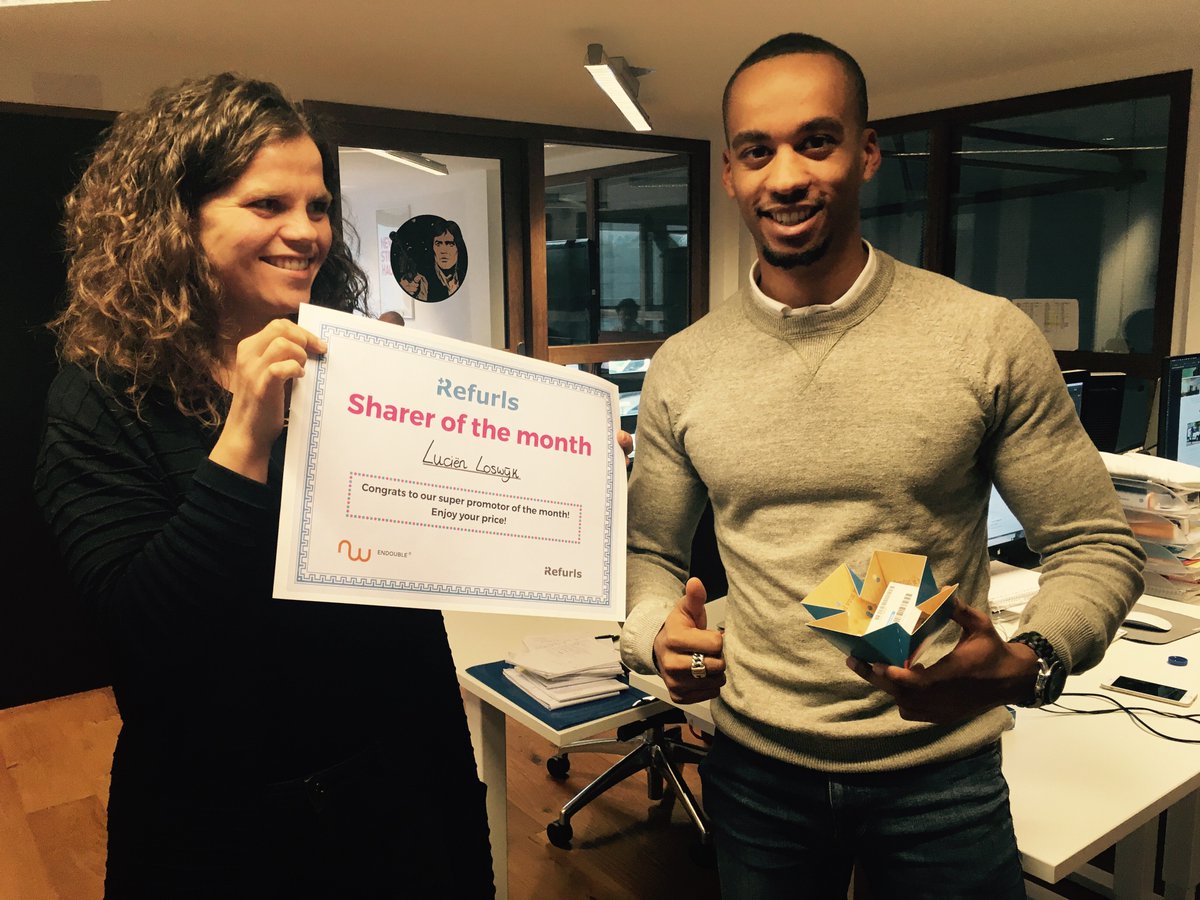 Endoublecom's tweet photo. And we have a winner again! Lucien is our sharer-of-the-month. Enjoy your price and keep on sharing! @refurlsNL #sharingiscaring https://t.co/mrgtxv7hf9