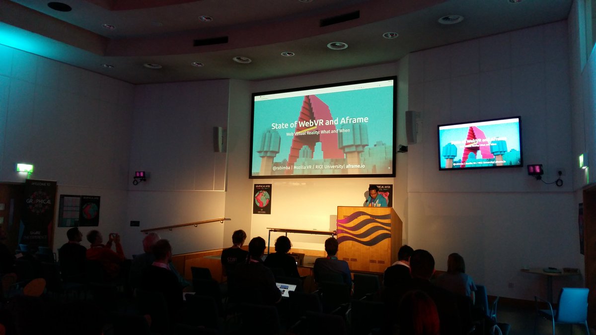 rossymids's tweet image. Excited to introduce @rabimba from @mozilla VR to kick start the final day of @TheGraphicalWeb #beyondtheweb #graphicalweb16