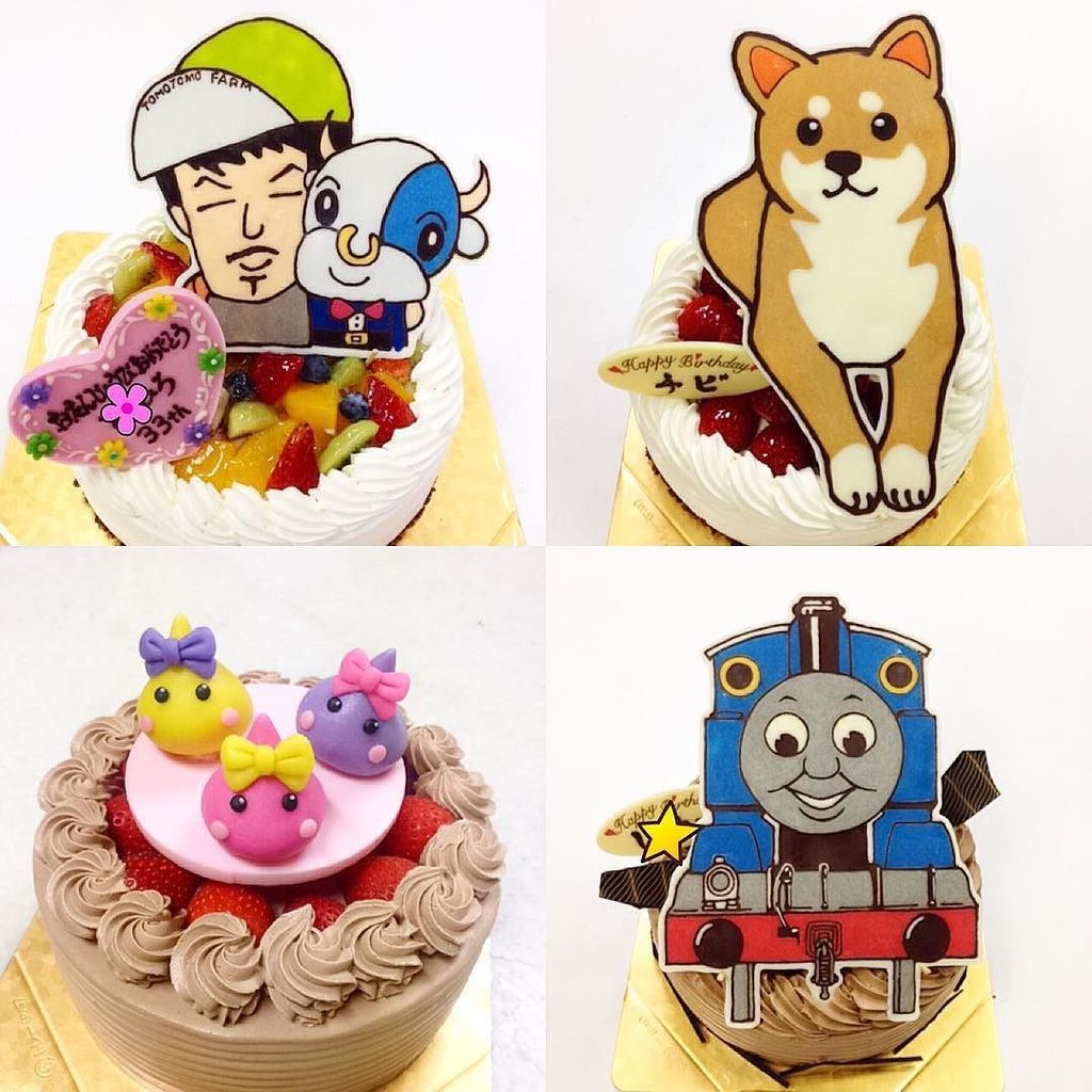 キャラデコ職人 على تويتر 牧場経営兼獣医さんのパパさんにプレゼントの似顔絵ケーキ 飼い犬の柴犬のお誕生日ケーキ マジパンで作って飾ったほっぺちゃん トーマスのイラストケーキなどなど お誕生日おめでとうござ T Co Akqcgqhhvd