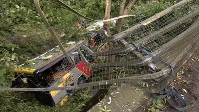 MetalInformer's tweet image. Baroness was involved in a fatal bus crash. It had fallen 30ft due to heavy rain.  It prompted 2 band members to leave the band.