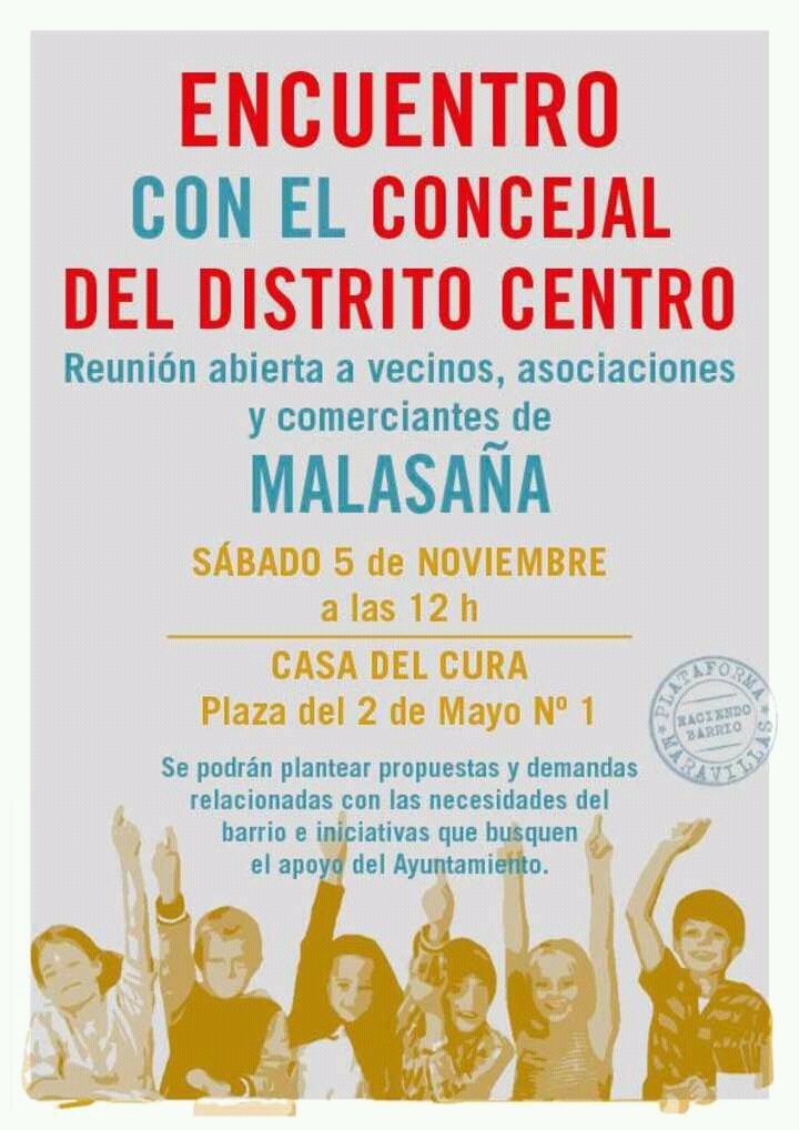 Corre la voz, este sábado todo el mundo invitado a un encuentro vecinal en el que también participa el concejal de centro <a href="/jorgegcastano/">Jorge García Castaño</a>