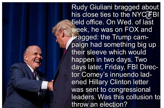 LoganConwayBks's tweet image. Did leaked FBI docs go to Trump's Rudy Giuliani? #NeverTrump #DumpTrumpism #BlackVotesMatter