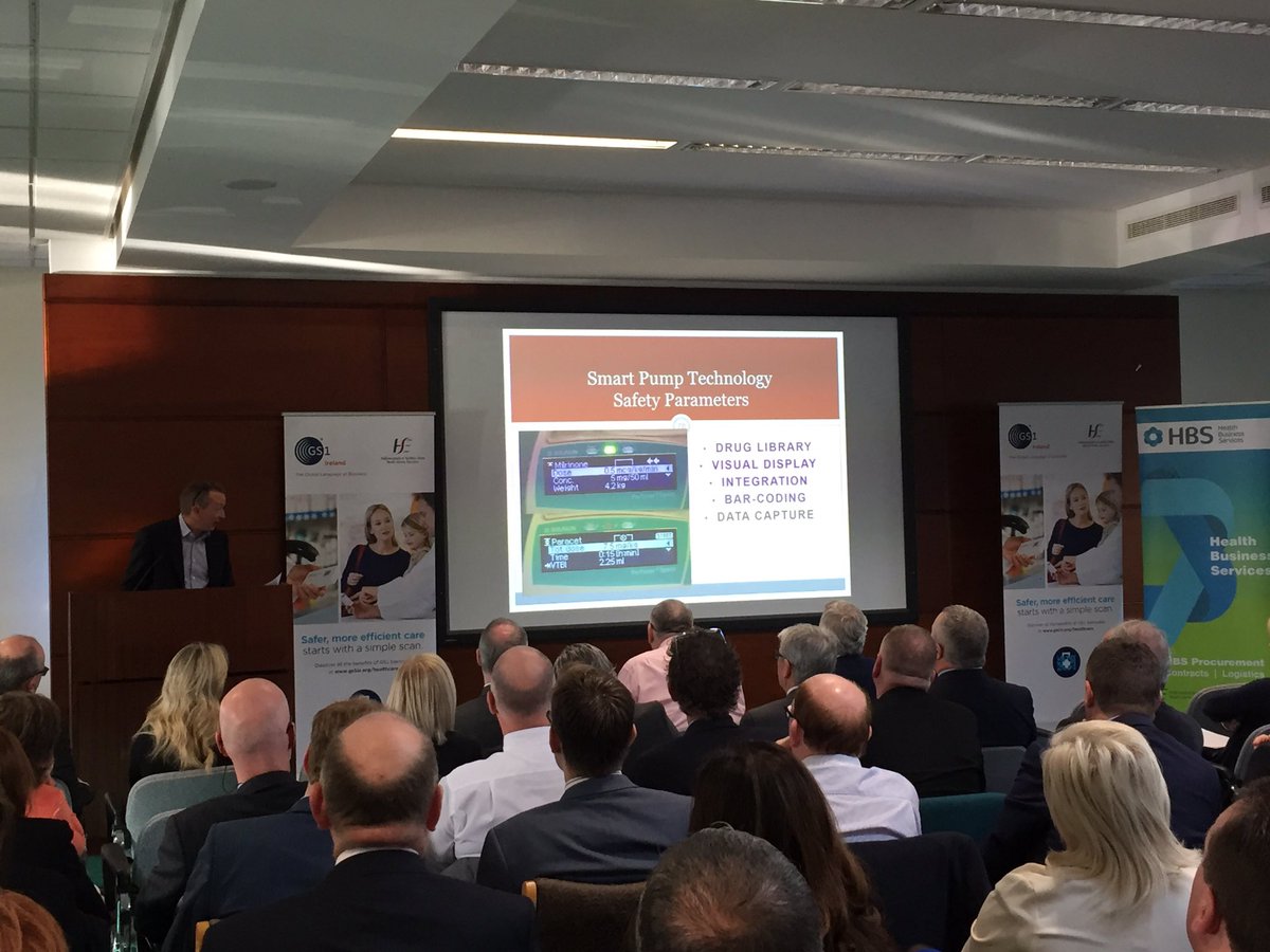 sioduggan_GS1's tweet photo. #Barcoding and innovation is enabling accurate administration of patient care +saves lives says Colm Henry #GS1 #simplescan @eHealthIreland https://t.co/RCTFCTcdMX