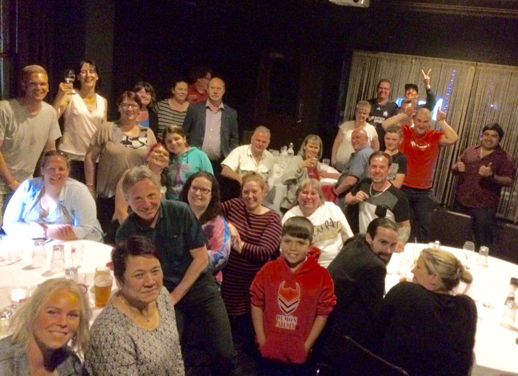 DeeArmy's tweet photo. Thanks to the fabulous staff at @hotel_view for welcoming our noisy footy crew. It's been too long between cheers! https://t.co/CSXpfgk2P2