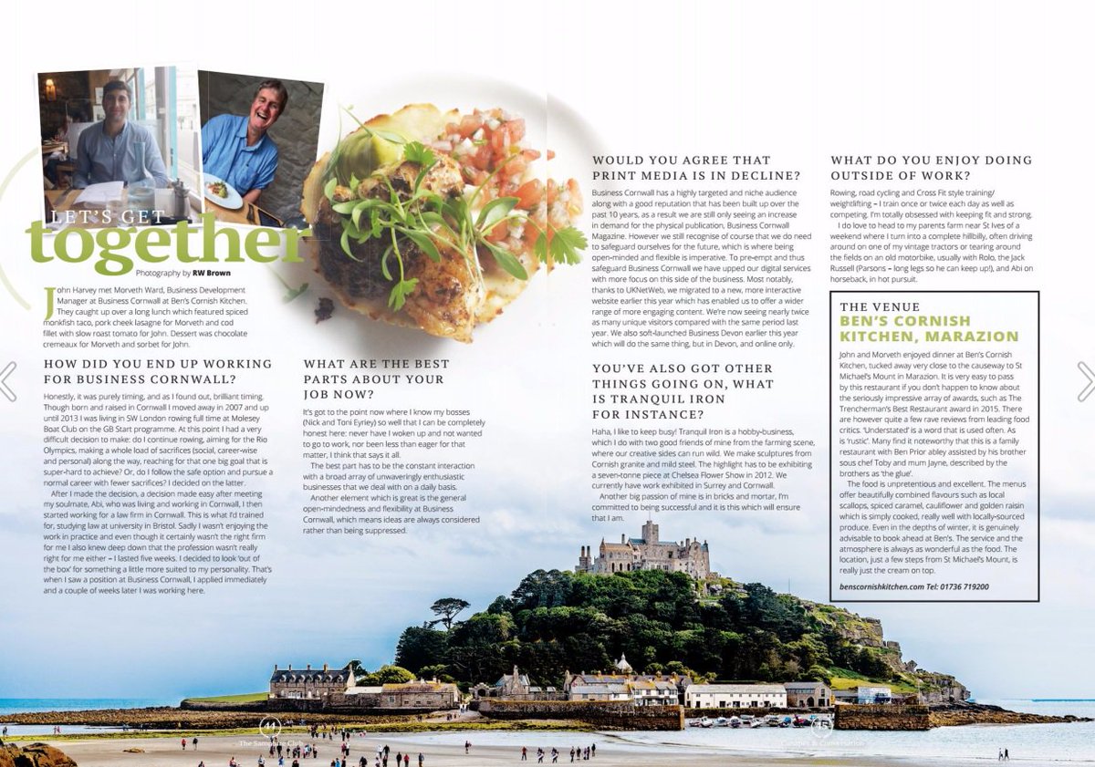 Super being part of this <a href="/SamphireClub/">The Samphire Club</a> feature <a href="/cornishkitchen/">The Big Green Shed</a> . Great mag  - check it out: issuu.com/glossmagazines… <a href="/biz_cornwall/">Business Cornwall</a>