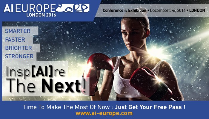 AI_PARIS_'s tweet image. [#IntelligenceAutomation the ultimate competitive advantage] Ready to cultivate your #AI Talent? Book Your Free Pass bit.ly/29shzng