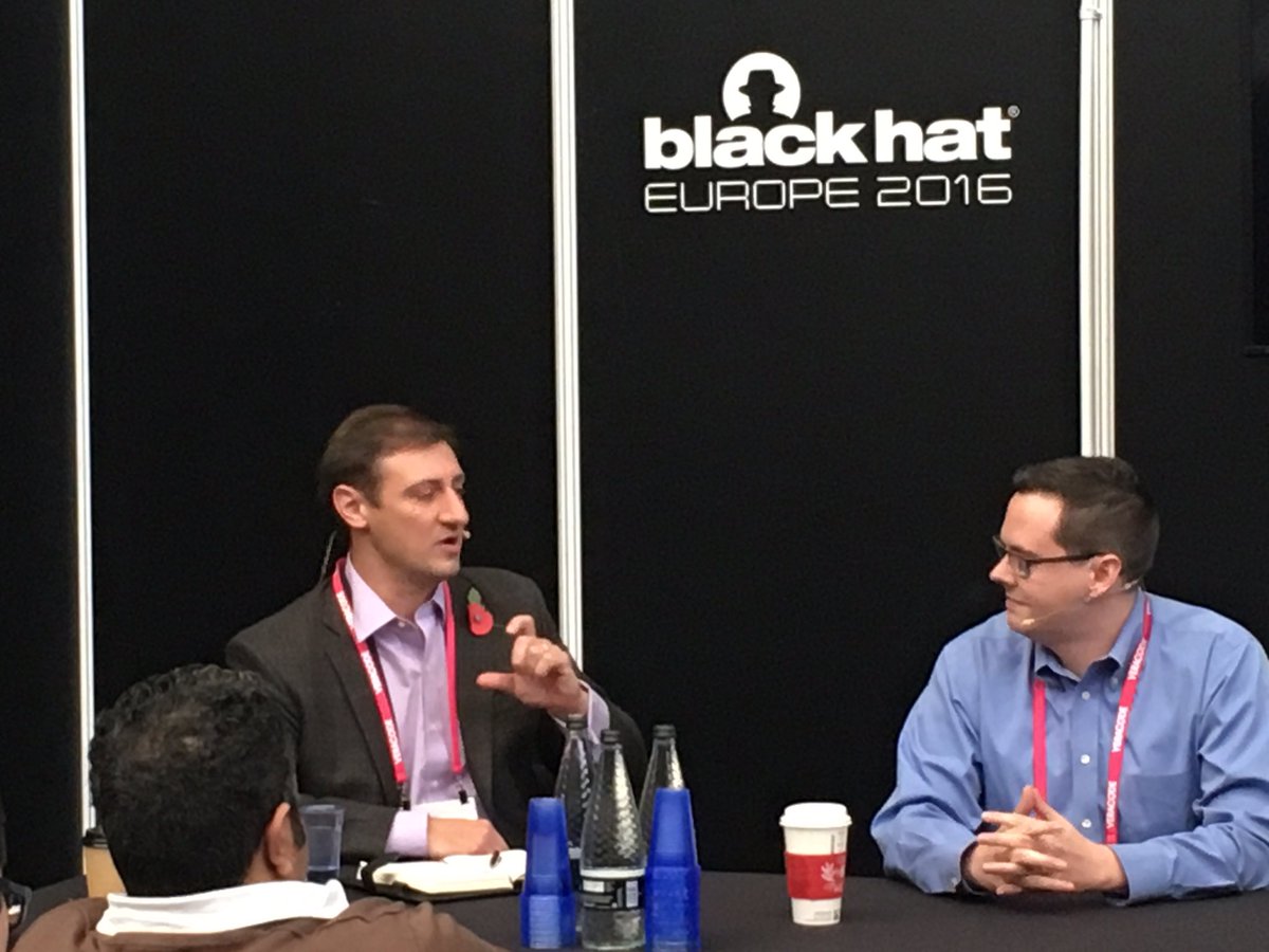 GeorgeMurrayACN's tweet photo. @AccentureSecure @Labsguy: "To defend against adaptive attackers you must understand their RoI" #BHEU #BHEU2016 https://t.co/u2b2eEoz0G