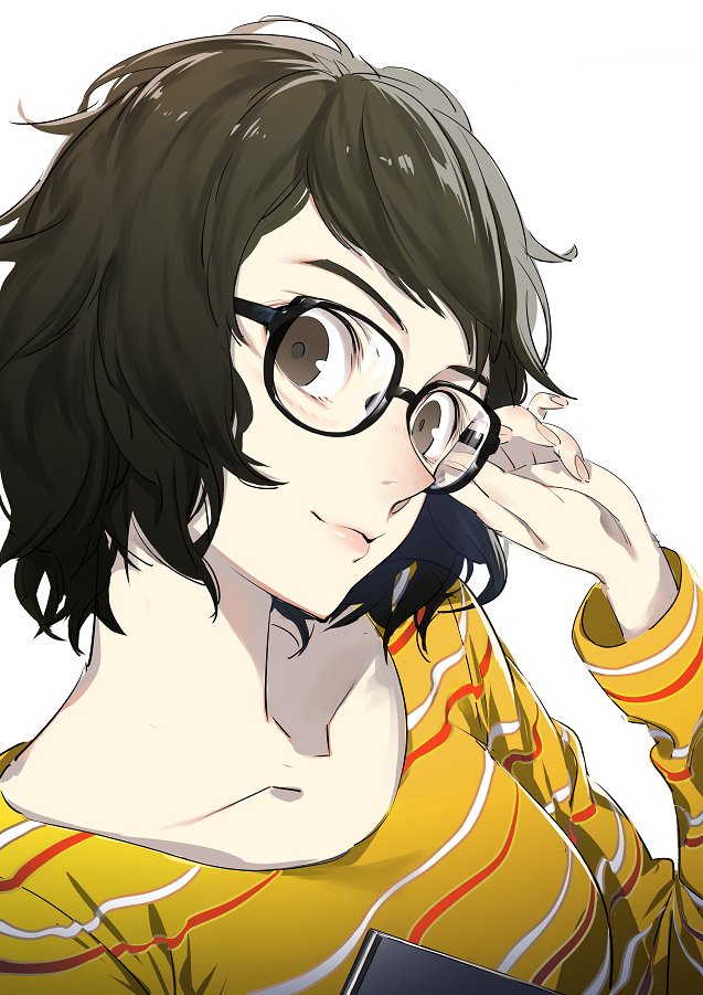 P5クリアしたので一番好きになったキャラを一枚 主人公メガネをかけて決めポーズの貞代 貞代かわいいよ貞代 話題の画像がわかるサイト