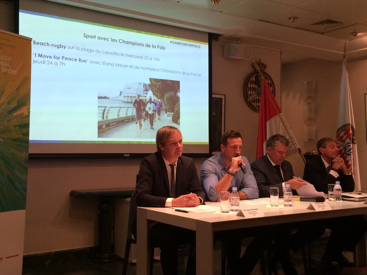 #ChampionforPeace <a href="/darko38/">dan luger</a> speaking about sport activities with #ChampionsforPeace during the <a href="/peaceandsport/">Peace and Sport</a> #Forum #gameonforpeace