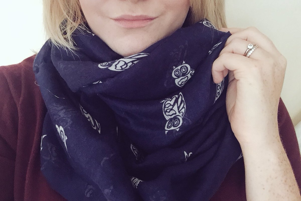 LWAccessories's tweet photo. A little #ThrowBack to our Autumn '15 range! What do you think of our cute owl print snood? Should we bring it back?! #fashion https://t.co/GDVITNTqIu